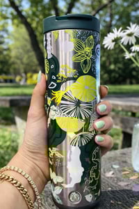 Image 6 of Starbucks Floral Fish Tumbler 16 oz Stainless Steel Vacuum Bottle