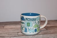 Image 1 of Starbucks Been There Series Michigan 14oz Coffee Mug Cup Across The Globe EUC