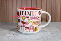 Image 1 of Starbucks Miami Been There Series 14oz Coffee Mug Cup - City Landmarks - EUC