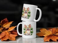 Image 2 of Just Vibin Frenchie Mug Funny French Bulldog Coffee Cup