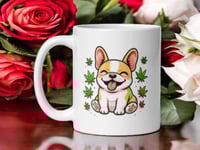 Image 1 of Rollin With My Frenchie Mug Funny French Bulldog Coffee Cup