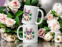 Image 2 of Frenchie High Society Mug Funny French Bulldog Coffee Cup