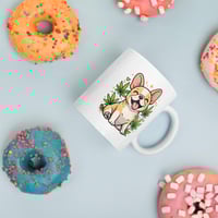 Image 3 of Just Vibin Frenchie Mug Funny French Bulldog Coffee Cup