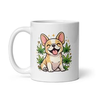 Image 4 of Just Vibin Frenchie Mug Funny French Bulldog Coffee Cup