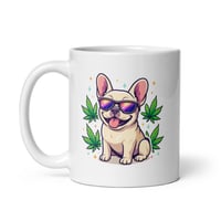 Image 4 of Frenchie High Society Mug Funny French Bulldog Coffee Cup
