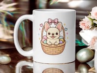 Image 1 of French Bulldog Easter Basket Mug – Dog Lover Spring Coffee Cup