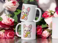 Image 2 of French Bulldog Carrot Easter Mug – Dog Lover Ceramic Cup