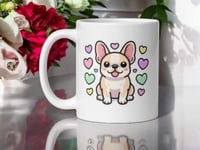 Image 1 of Kawaii French Bulldog Mom Mug: Ceramic Coffee Cup for Dog Lovers