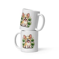 Image 5 of Just Vibin Frenchie Mug Funny French Bulldog Coffee Cup
