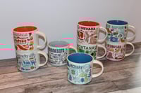 Image 7 of Starbucks Been There Series Michigan 14oz Coffee Mug Cup Across The Globe EUC