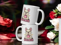 Image 2 of Frenchie Mom Fuel Mug Funny French Bulldog Mom Coffee Cup
