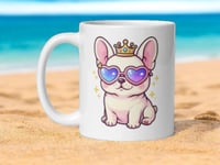 Image 1 of Too Bougie to Fetch Mug Funny French Bulldog Coffee Cup