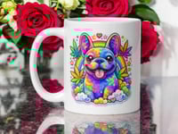 Image 1 of Trippy French Bulldog Mug Funny Frenchie Coffee Cup