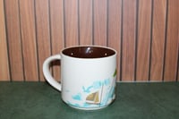 Image 4 of Starbucks Hamptons You Are Here Mug 14oz Brown Interior YAH Series
