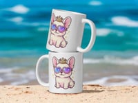 Image 2 of Too Bougie to Fetch Mug Funny French Bulldog Coffee Cup