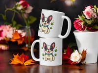 Image 2 of Good Vibes French Bulldog Mug Funny Frenchie Coffee Cup