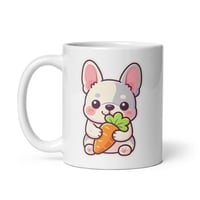 Image 4 of French Bulldog Carrot Easter Mug – Dog Lover Ceramic Cup