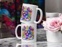 Image 2 of Trippy French Bulldog Mug Funny Frenchie Coffee Cup