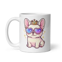 Image 3 of Too Bougie to Fetch Mug Funny French Bulldog Coffee Cup