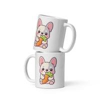 Image 5 of French Bulldog Carrot Easter Mug – Dog Lover Ceramic Cup