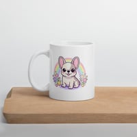 Image 5 of Pastel Rainbow French Bulldog Ceramic Mug – Spring Dog Lover Gift