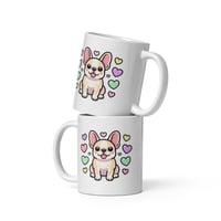 Image 5 of Kawaii French Bulldog Mom Mug: Ceramic Coffee Cup for Dog Lovers