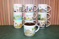 Image 7 of Starbucks Hamptons You Are Here Mug 14oz Brown Interior YAH Series
