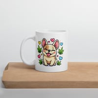 Image 3 of High on Frenchie Love Mug Funny French Bulldog Coffee Cup