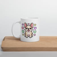Image 6 of Kawaii French Bulldog Mom Mug: Ceramic Coffee Cup for Dog Lovers