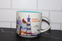 Image 1 of Starbucks North Carolina You Are Here Mug 14oz EUC
