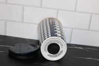 Image 6 of Starbucks Navy Gold Houndstooth Ceramic Tumbler 12oz