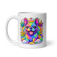 Image 5 of Trippy French Bulldog Mug Funny Frenchie Coffee Cup