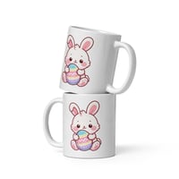 Image 4 of Easter Bunny Mug with Pastel Egg – Kawaii Spring Coffee Cup