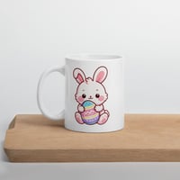 Image 5 of Easter Bunny Mug with Pastel Egg – Kawaii Spring Coffee Cup