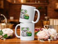 Image 2 of Pot of Gold Koala Mug Lucky St Patricks Coffee Cup