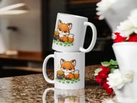 Image 2 of Pot of Gold Fox Mug Lucky St Patricks Coffee Cup