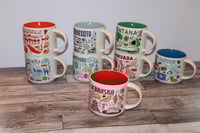 Image 6 of Starbucks Nebraska Been There Series Mug 14oz Across the Globe Ceramic Coffee Cup EUC