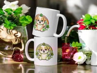 Image 2 of Kawaii Puppy Rainbow St. Patrick's Day Mug – Ceramic Coffee Cup