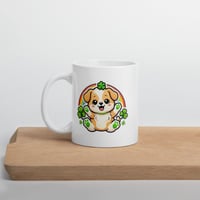 Image 3 of Kawaii Puppy Rainbow St. Patrick's Day Mug – Ceramic Coffee Cup