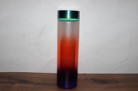 Image 2 of Starbucks Rainbow Iridescent Ombre Reusable Glass Water Bottle 18oz