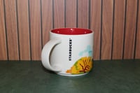 Image 5 of Rare Starbucks Bahrain You Are Here Mug 14oz Red Interior 2018 EUC