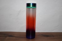 Image 3 of Starbucks Rainbow Iridescent Ombre Reusable Glass Water Bottle 18oz