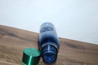 Image 5 of Starbucks Cobalt Blue Siren Recycled Glass Water Bottle 20oz w Cap EUC Scratches