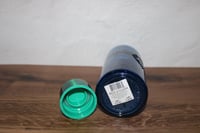 Image 6 of Starbucks Cobalt Blue Siren Recycled Glass Water Bottle 20oz w Cap EUC Scratches