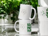 Image 2 of Funny St Patricks Day Mug: Kiss Me, I'm Pretending To Be Irish, Shamrock