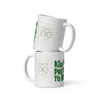 Image 4 of Funny St Patricks Day Mug: Kiss Me, I'm Pretending To Be Irish, Shamrock