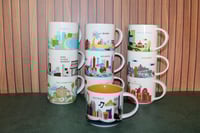 Image 7 of Starbucks Detroit Michigan You Are Here Collection 14oz Ceramic Coffee Mug EUC