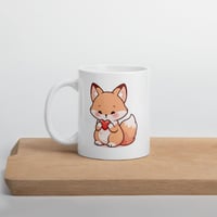 Image 4 of Kawaii Fox Valentine Mug, Coffee Cup Gift