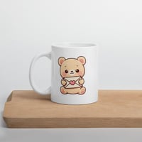 Image 4 of Love Letter Bear Valentine Mug Kawaii Bear Coffee Cup Gift