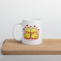 Image 4 of Kawaii Duck Couple Mug - Valentine's Day Gift